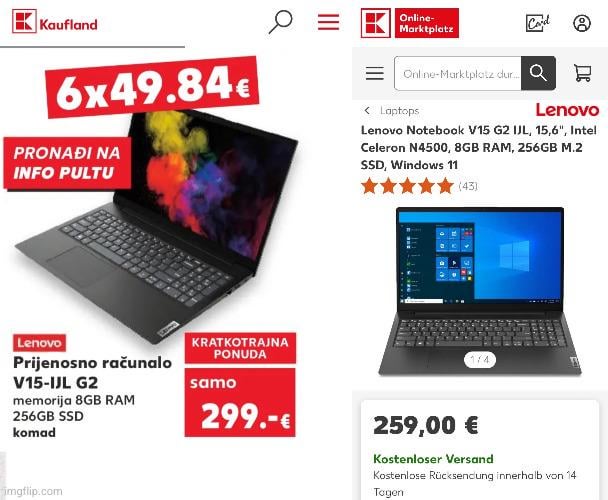 Kaufland HR vs DE