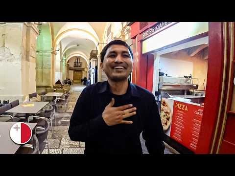 マルタ語を話すマルタで最高のネパールウェイターに会う