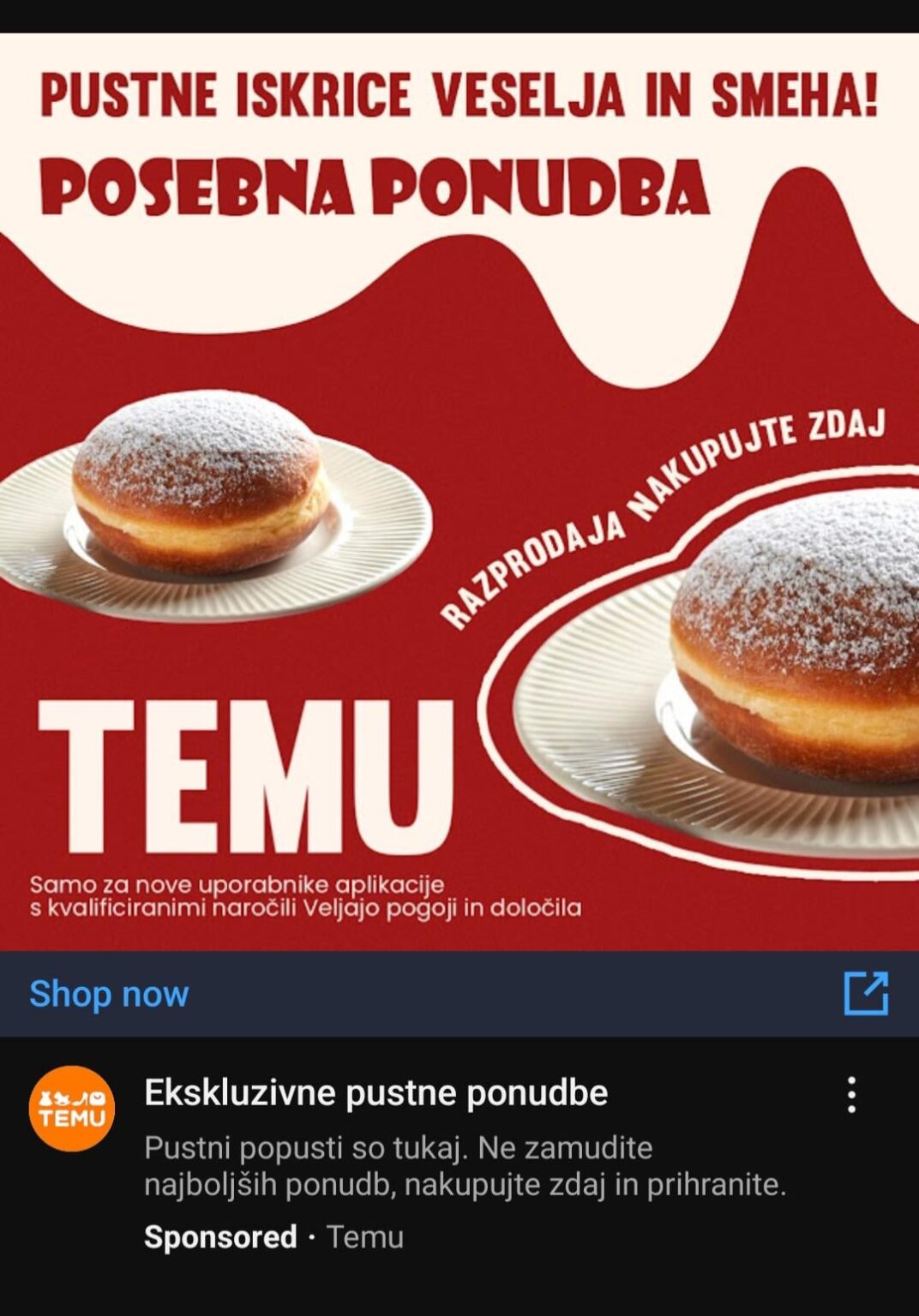 Temu Youtube reklama