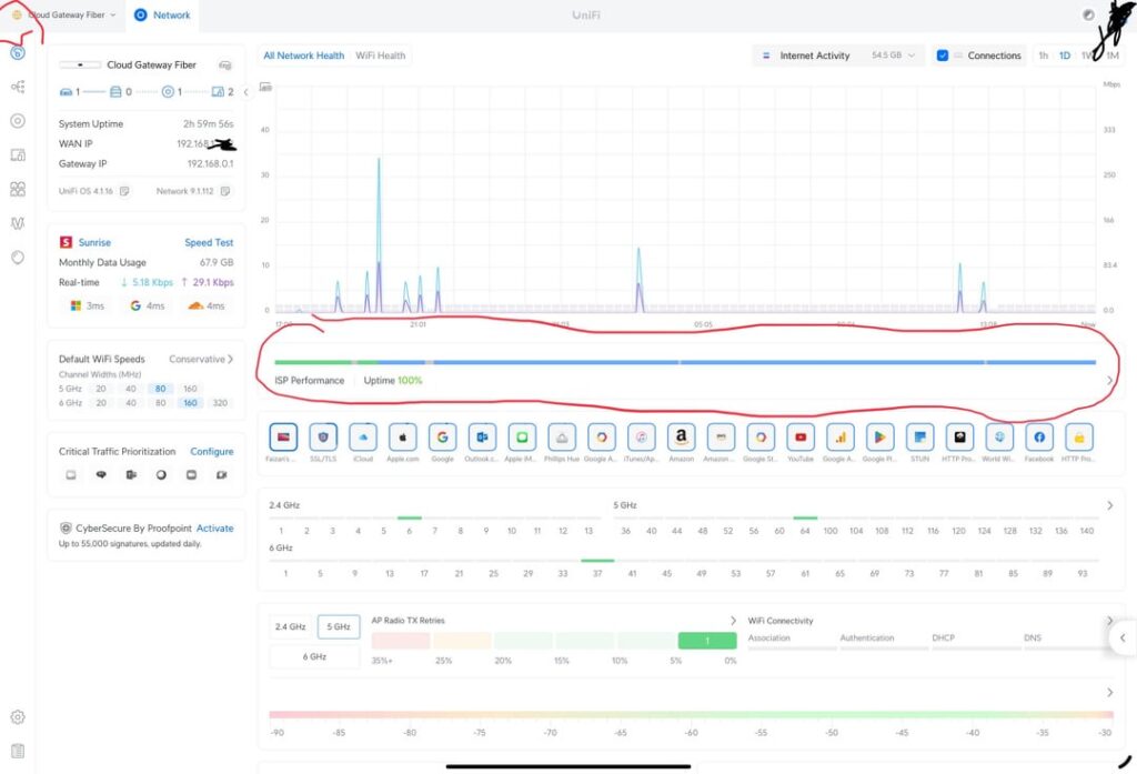 DMZまたはAllNet TransceiverでGalaxusインターネットをセットアップする