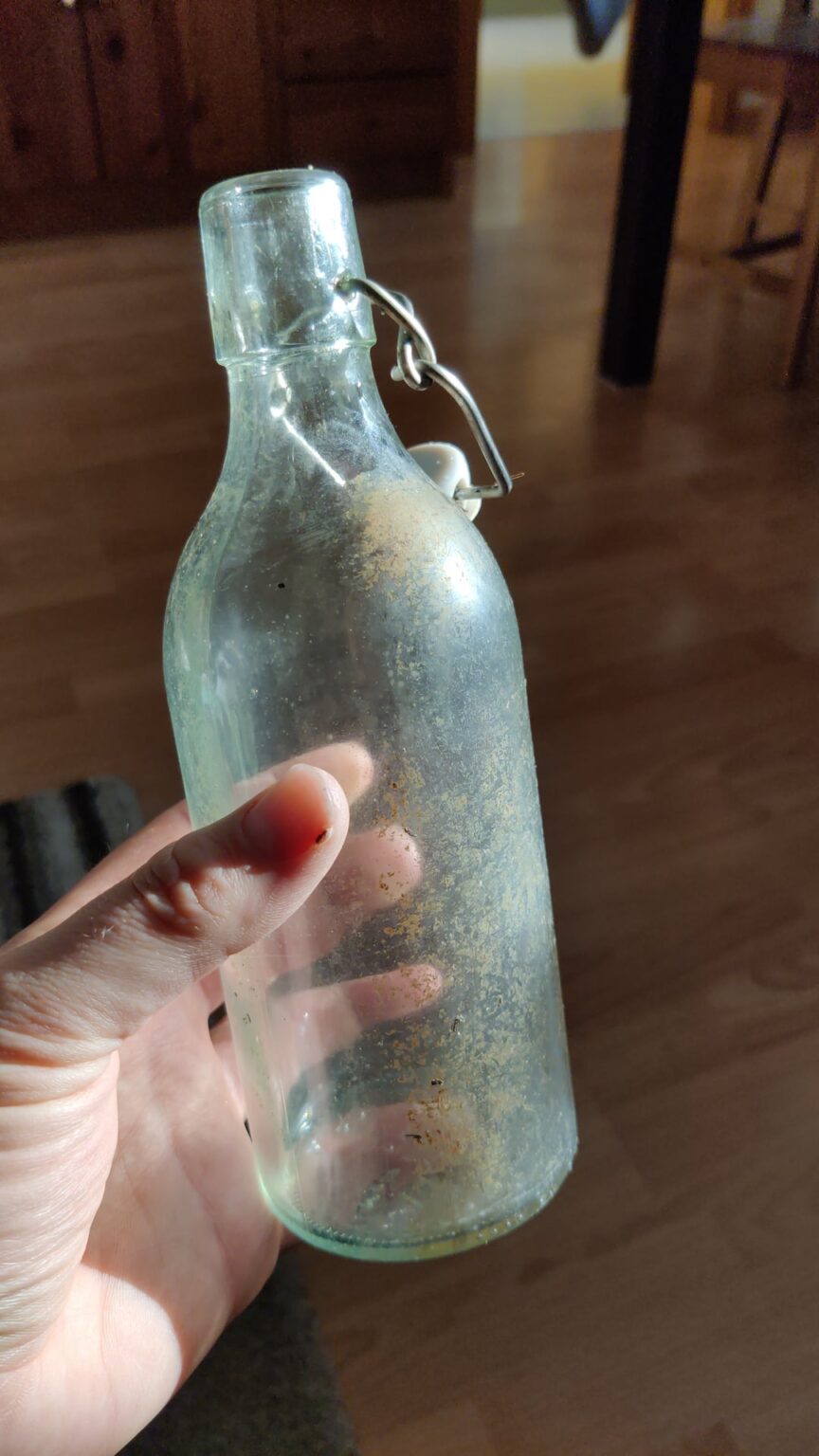 見つかったボトルのメッセージ