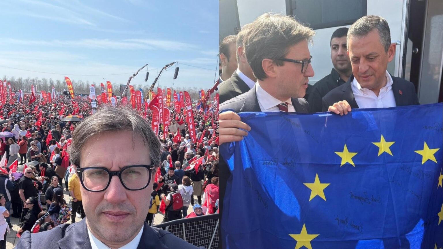 イタリアのフィレンツェ市長がエルドアンに対するデモに参加しました