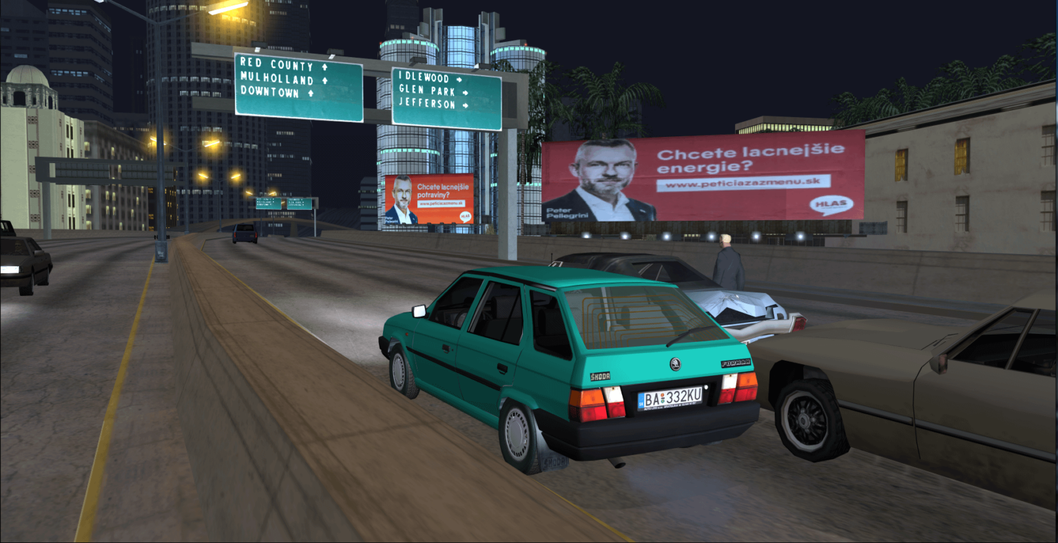 GTAサンアンドレアスのオリジナルのビルボードを楽しむのをやめました。