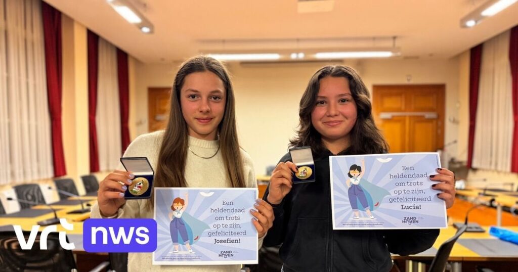 「JosefienとLucíaはヒーローです」：Gold Medal for Girls（13）Zoerselで男をdr死から救った