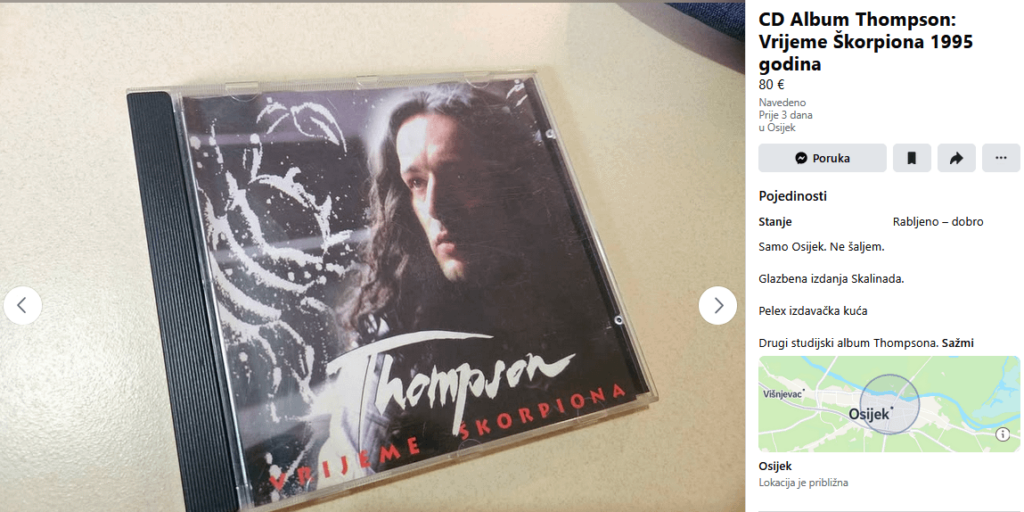 80ユーロのトンプソンのCD、本当の愛国者はもっと提供します