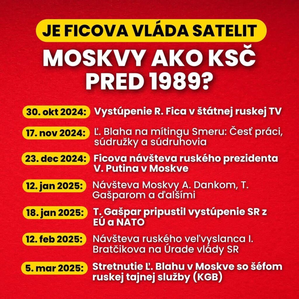 ロバート・フィコ率いる1989年の前に戻ってきました。モスクワの衛星はスロバキアになりますか？ 📡🇷🇺