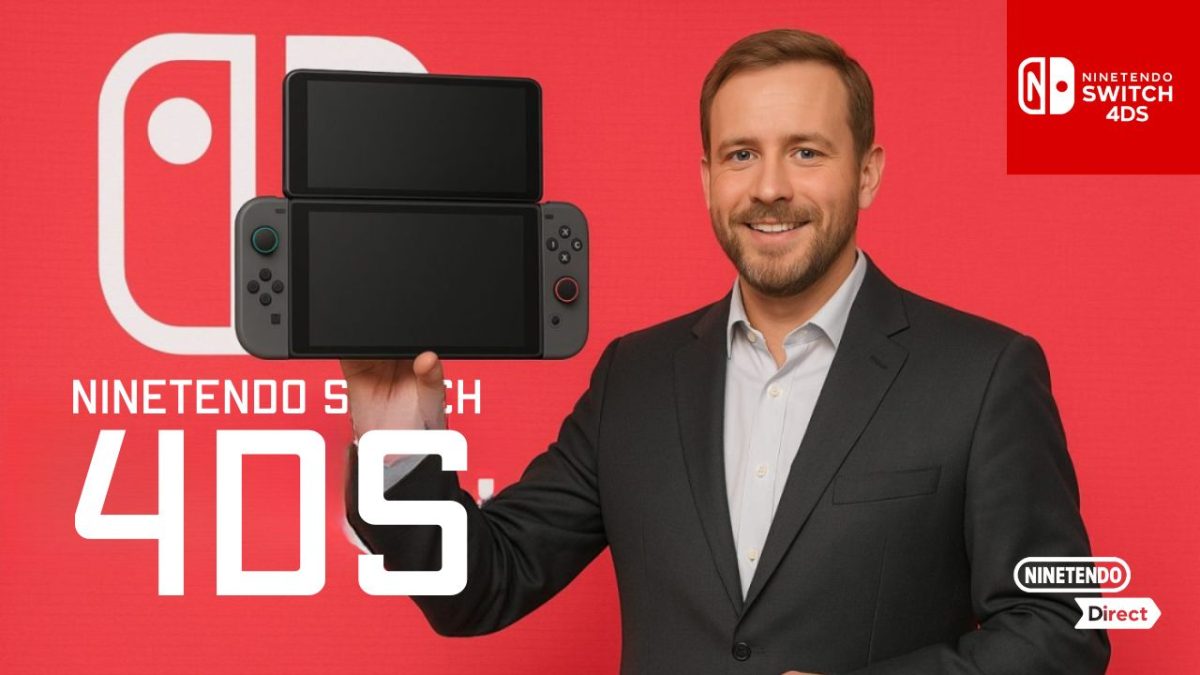 [速報] 折りたたみ式で画面サイズ4倍の「Ninetendo Switch 4DS」発表、同時発売タイトル3種も判明