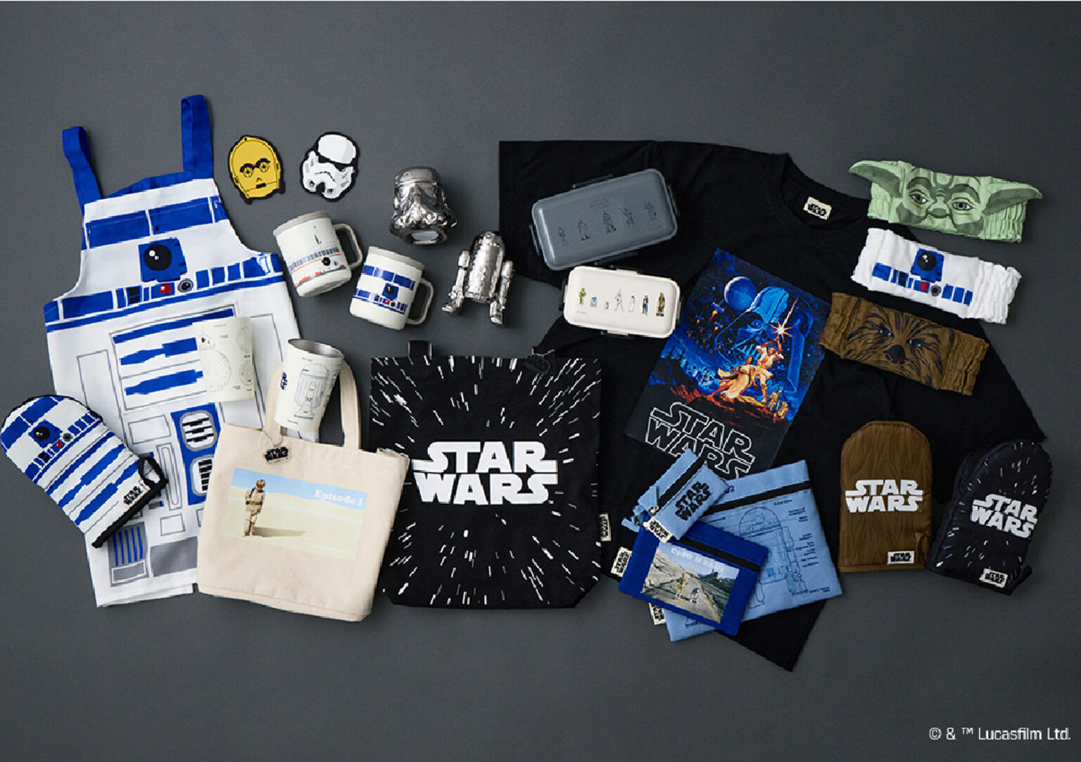 「スター・ウォーズ」デザインのキッチンアイテムが70点！　エプロン、ミトン、いろいろあるぞ - トラベル Watch
