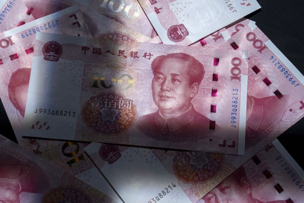 中国人民元、対ユーロで約10年ぶり安値-トランプ関税で貿易動向変化 – Bloomberg 中国人民元、対ユーロで約10年ぶり安値-トランプ関税で貿易動向変化 - Bloomberg
