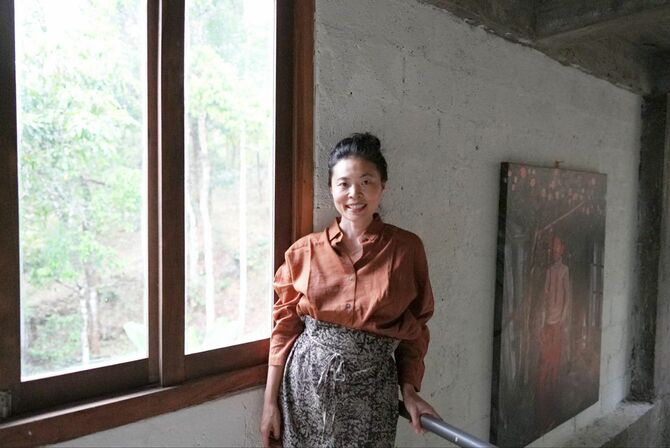 サヒヤンデ劇場の3階にて