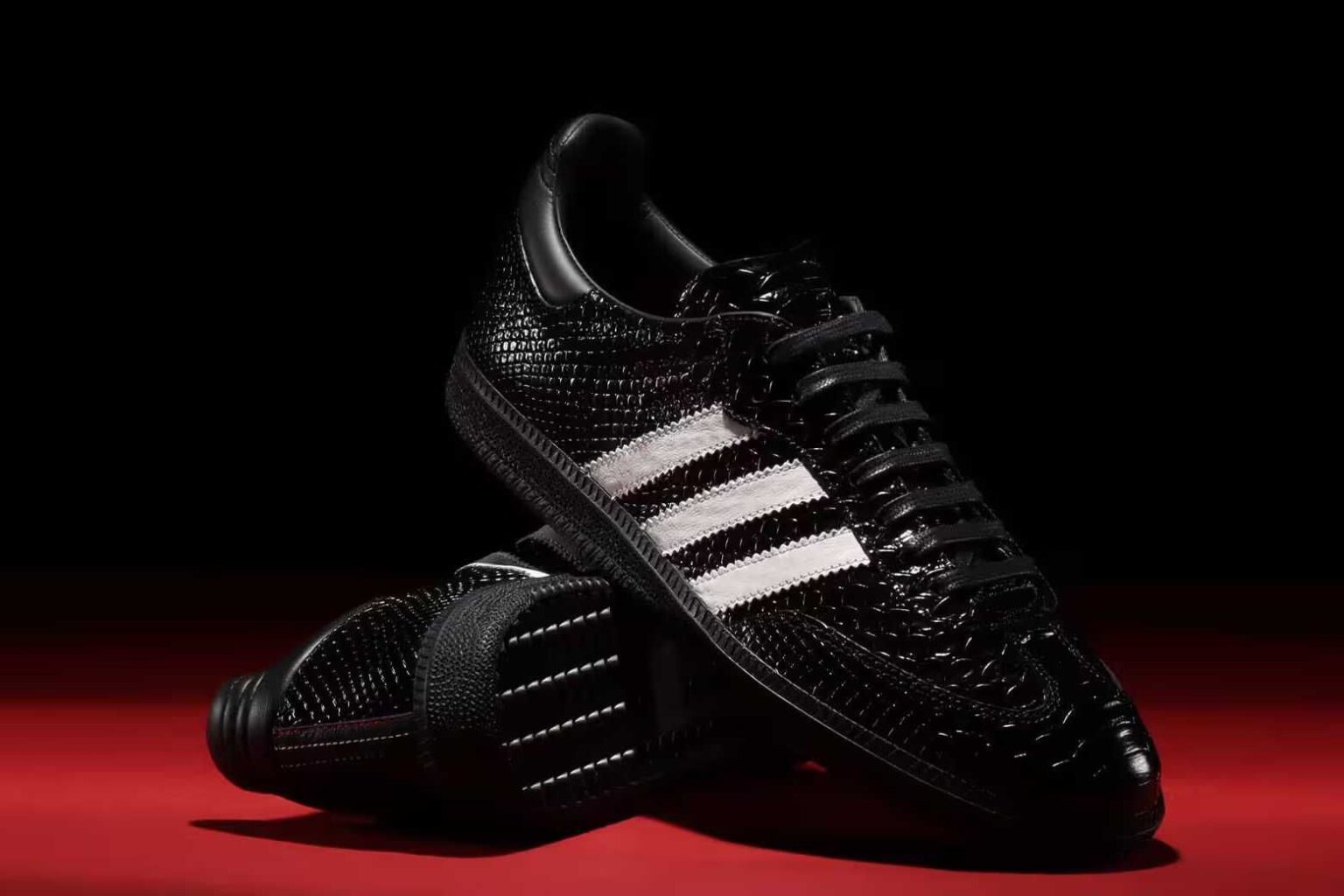6/7発売｜adidas Originals Samba OG Made in Italy "Black Croc"｜抽選/販売/定価情報 1枚目