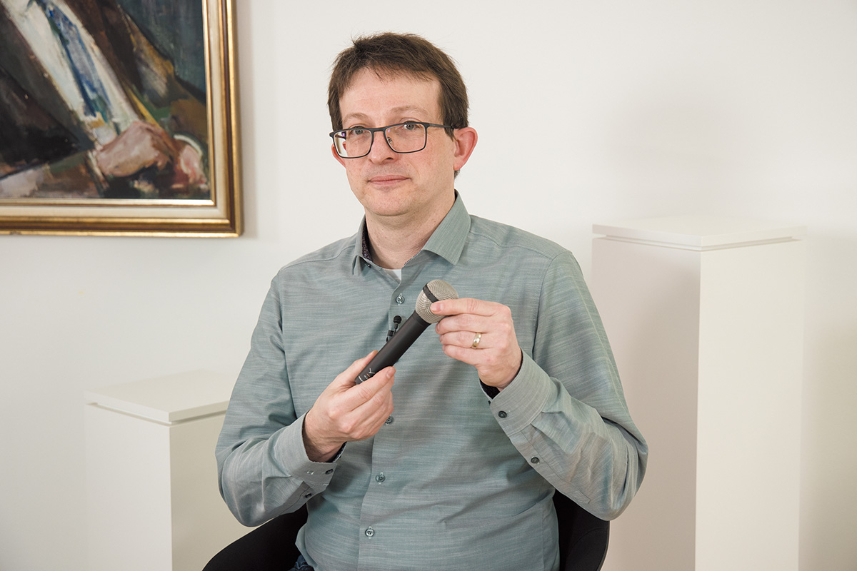 beyerdynamic研究開発責任者のトビアス・グモーザー氏