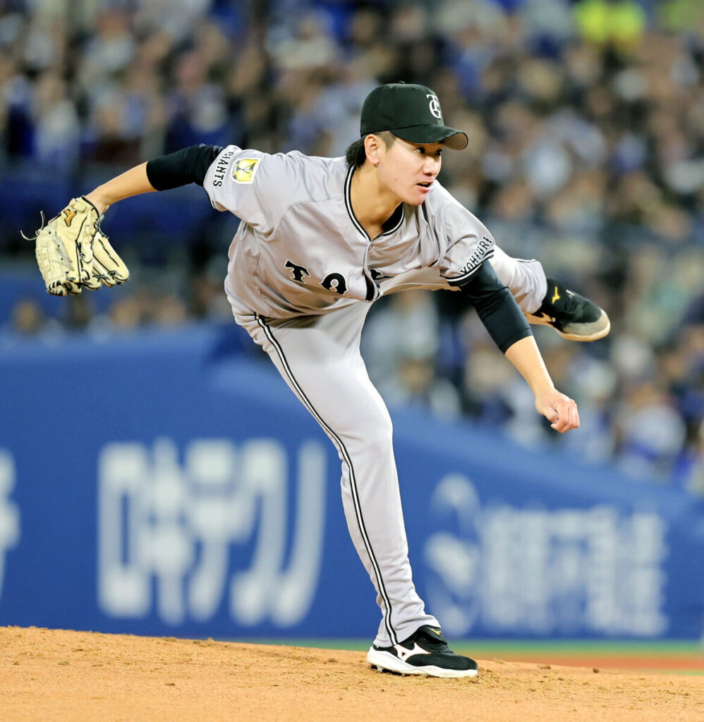 先発の井上は６回２失点の好投を見せた（カメラ・小林　泰斗）