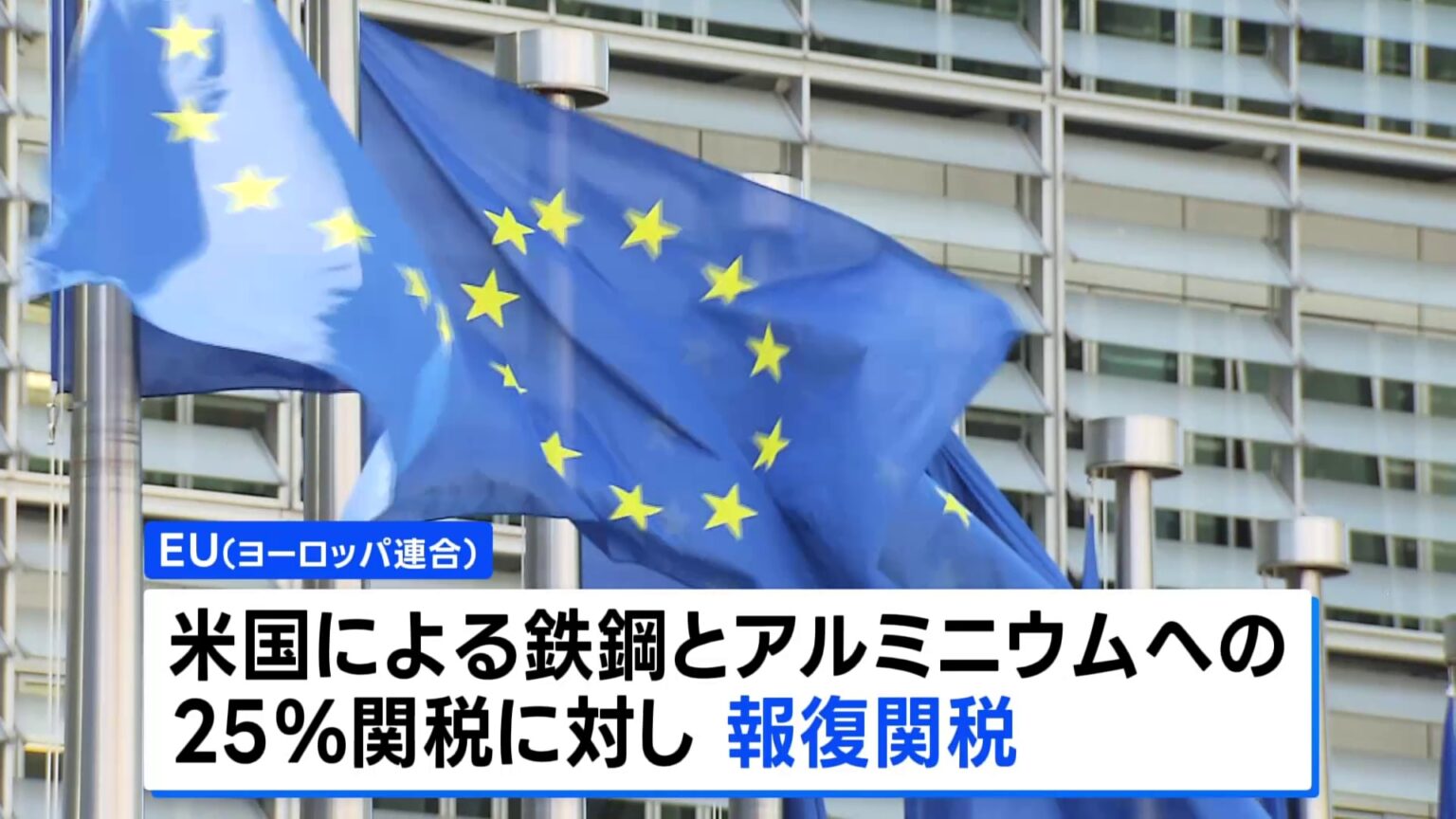EU、アメリカへの報復関税の第一弾 15日に発動（TBS NEWS DIG Powered by JNN）