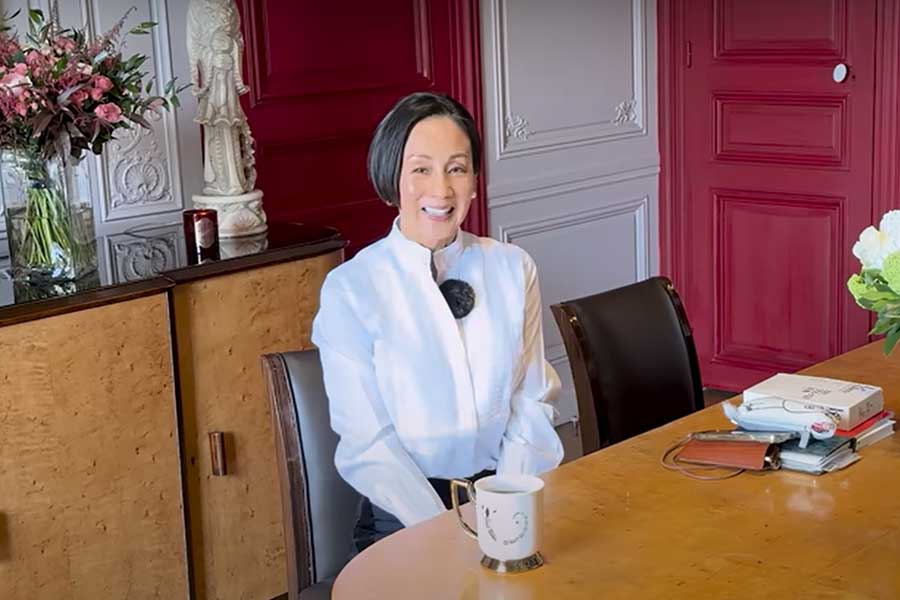 フランスへ渡った当時のことを振り返った中村江里子さん（画像はスクリーンショット）