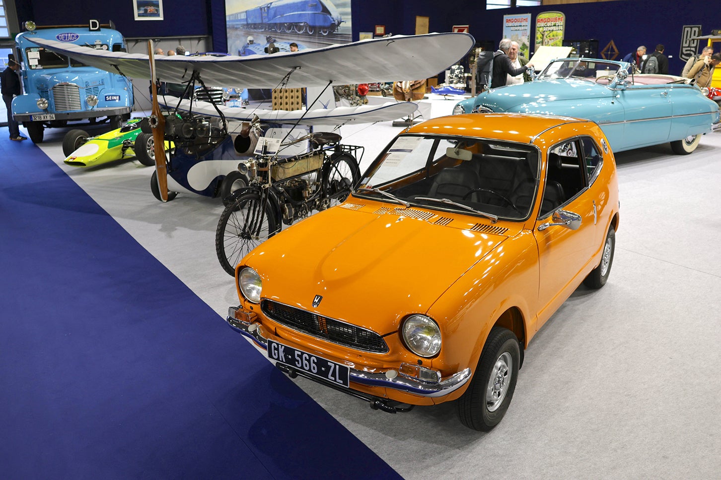 アールキュリアル・オークションに出品された1974年「ホンダZ」。エンジンは日本国内用の360ccではなく、当時輸出用に設定されていた600ccである。事前の参考予想価格に近い23,840ユーロ（約373万円。税・手数料込み）で落札された。