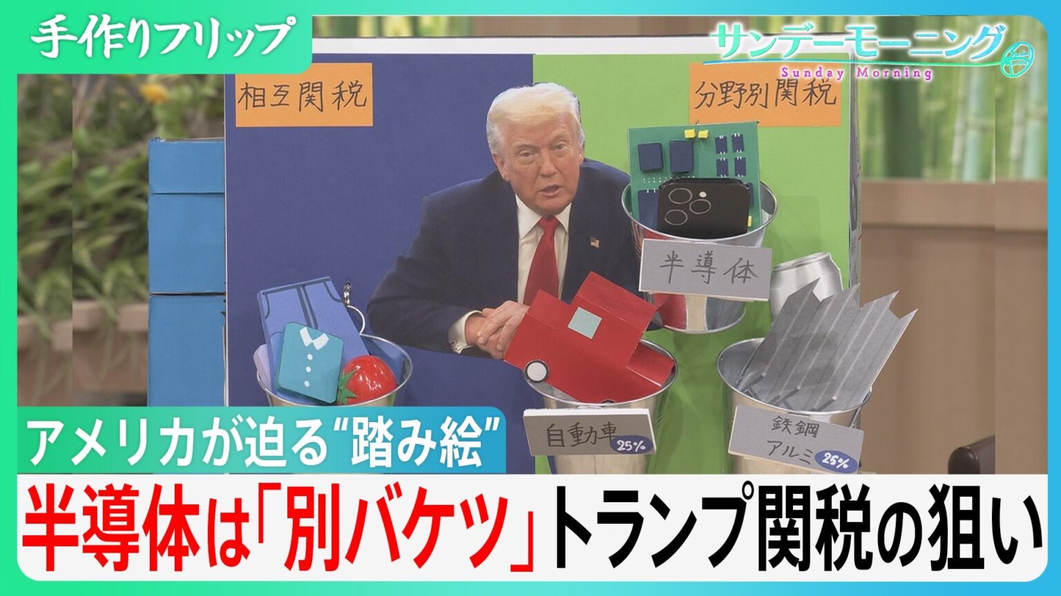 関税率145％　米中報復関税の異常事態　半導体めぐるトランプ氏の方針転換「別のバケツに移す」の意味は【サンデーモーニング】（TBS NEWS DIG Powered by JNN）