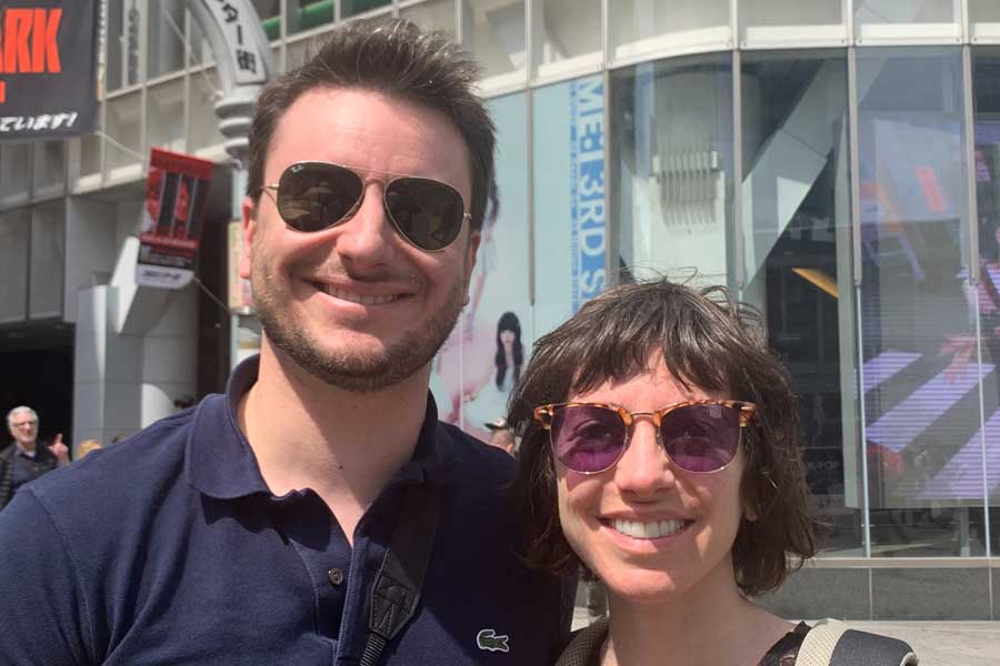 イタリアから来た（左から）ピエトロさんとラウラさん【写真：Hint-Pot編集部】