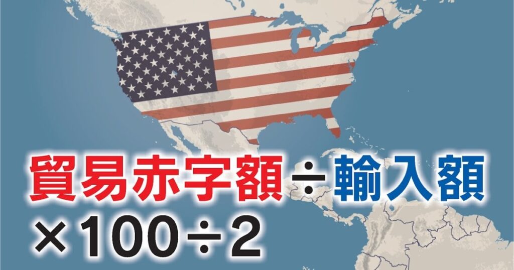 「トランプ関税」の税率、貿易赤字÷輸入額で計算か - 日本経済新聞