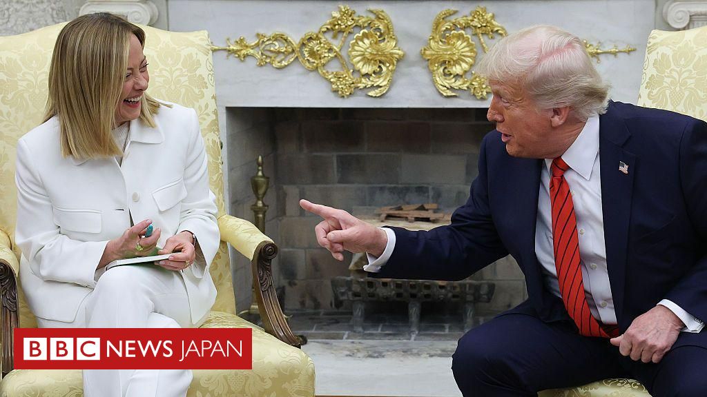 メローニ伊首相がホワイトハウス訪問、米欧の貿易協定の可能性を模索 - BBC