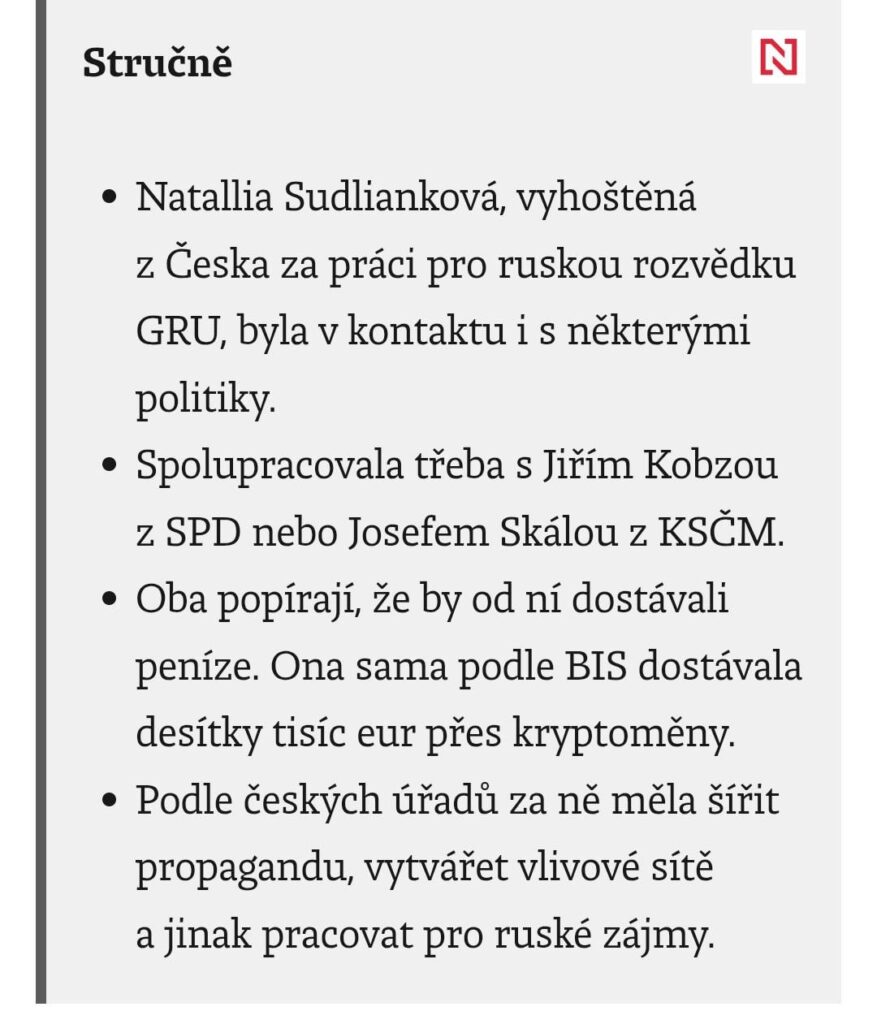 SPDとKSCMのMEPは、ロシアのシークレットサービスGRUの追放されたエージェントと協力しました