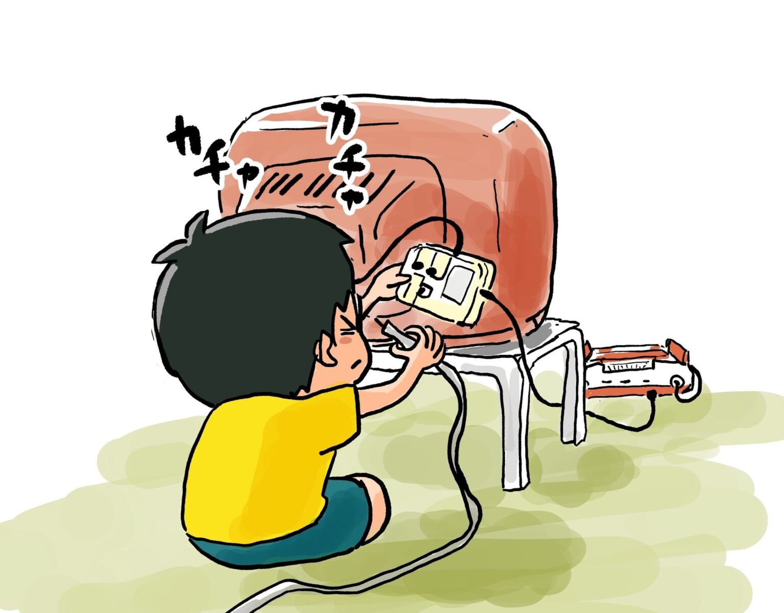 「全ての小学生男子が配線知識を習得していた時代」昭和後期の光景を描いたイラスト あの日を思い出す｜よろず〜ニュース