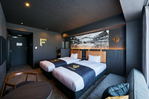 「ファイターズフロア」のコラボ客室、北海道日本ハムファイターズをモチーフにデザイン