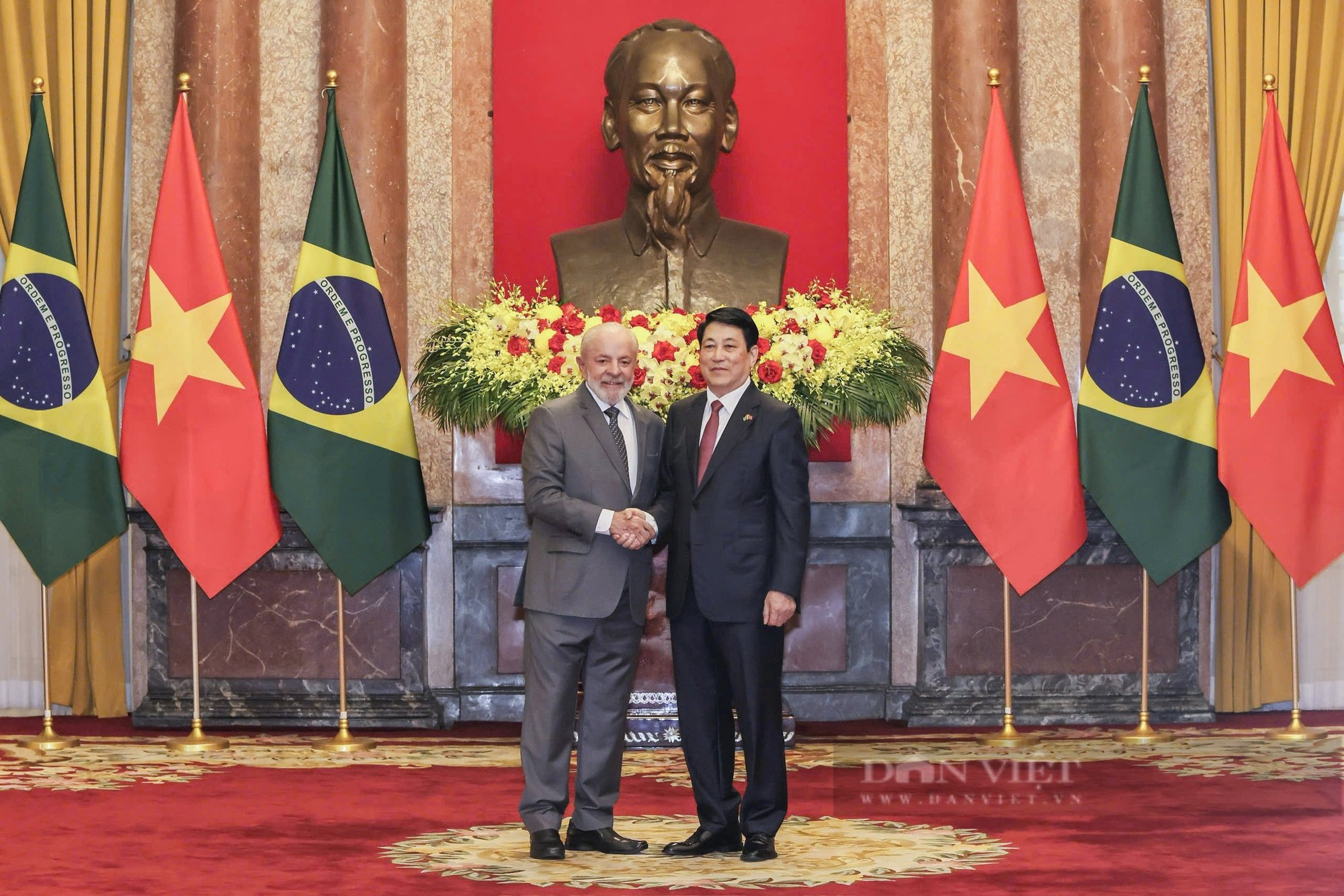 Hình ảnh Chủ tịch nước Lương Cường chủ trì Lễ đón Tổng thống Brazil Luiz Inacio Lula da Silva - Ảnh 5.