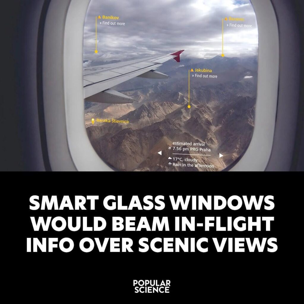 Zeissは、飛行機でスマートウィンドウを計画しています。例として、彼は飛行機からスロバキアへの眺めを引用しました。それはスロバキアではありません。