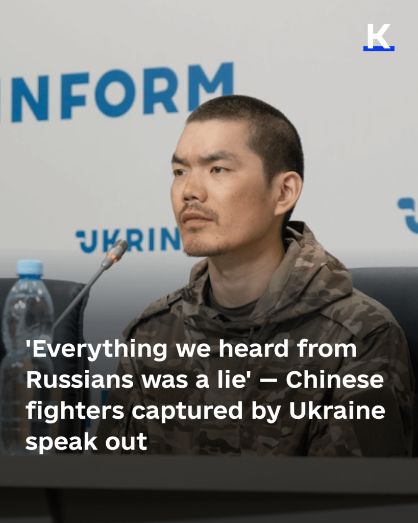 「私たちがロシア人から聞いたことはすべて嘘だった」 - ウクライナが捕らえた中国の戦闘機は発言します
