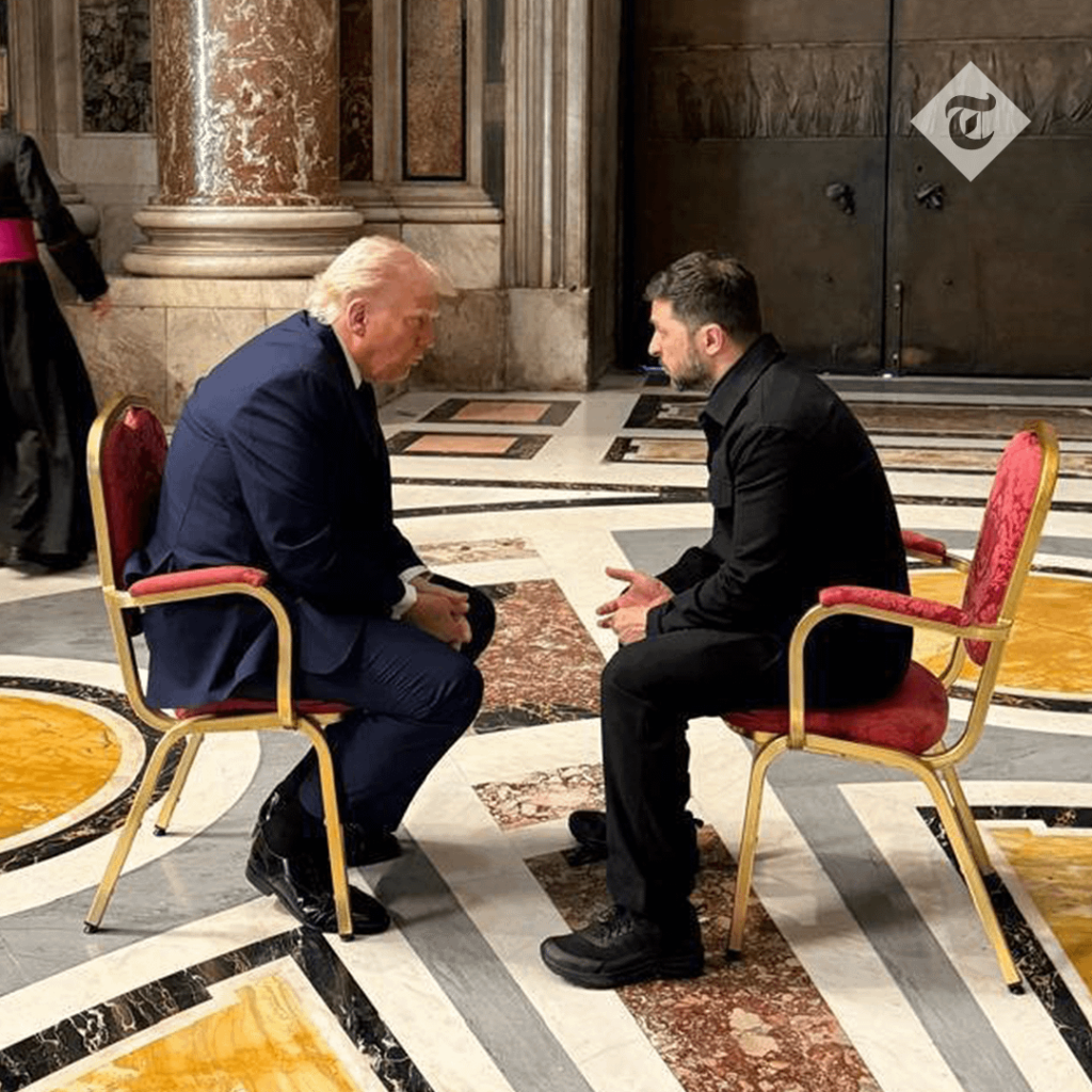 ゼレンスキーとトランプはセントピーターズバシリカで会議を開催します