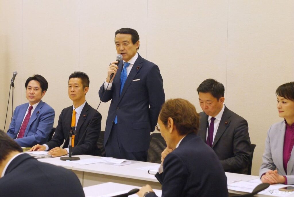 立民勉強会、食品消費税ゼロ提言 野田代表、亀裂回避目指す