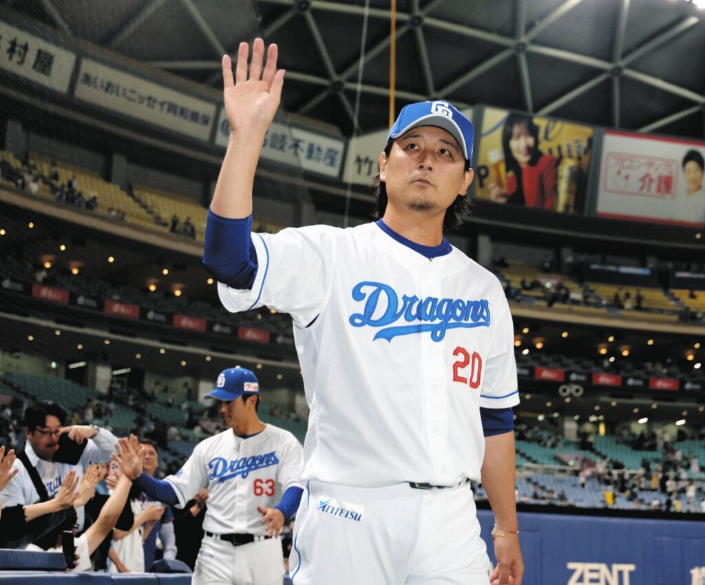29日の阪神戦で今季初勝利を挙げた中日・涌井