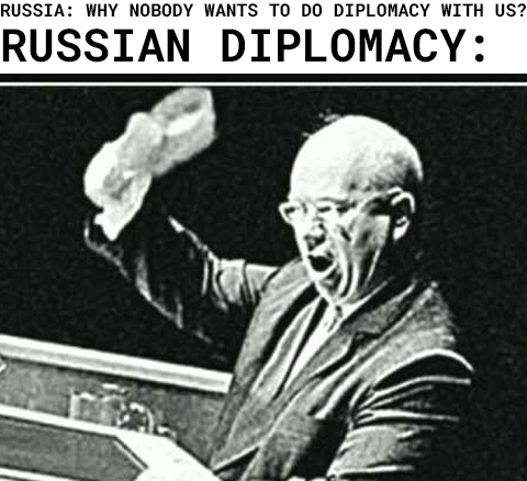 ロシアは攻撃的な野b人でした（そして攻撃的な野b人でした - それは理性の言葉に耳を傾けることはありませんが、それは強さにひざまずくでしょう
