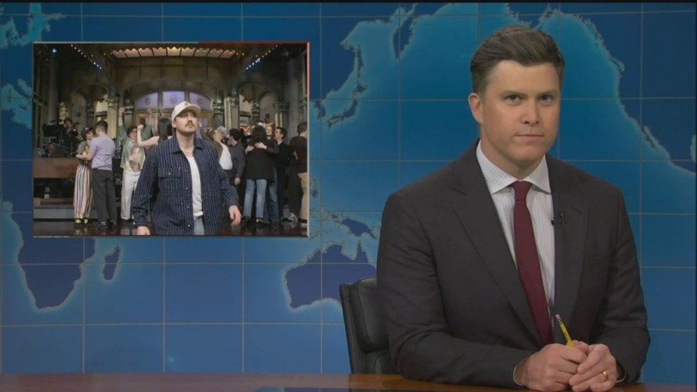 「SNL」は、2つのセグメントでショーからのモーガンウォレンのウォークオフをock笑します。