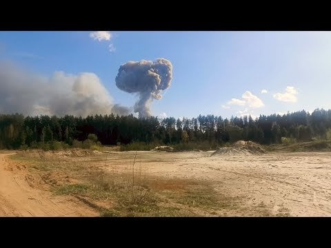 ロシアの最大の弾薬デポが爆発しました