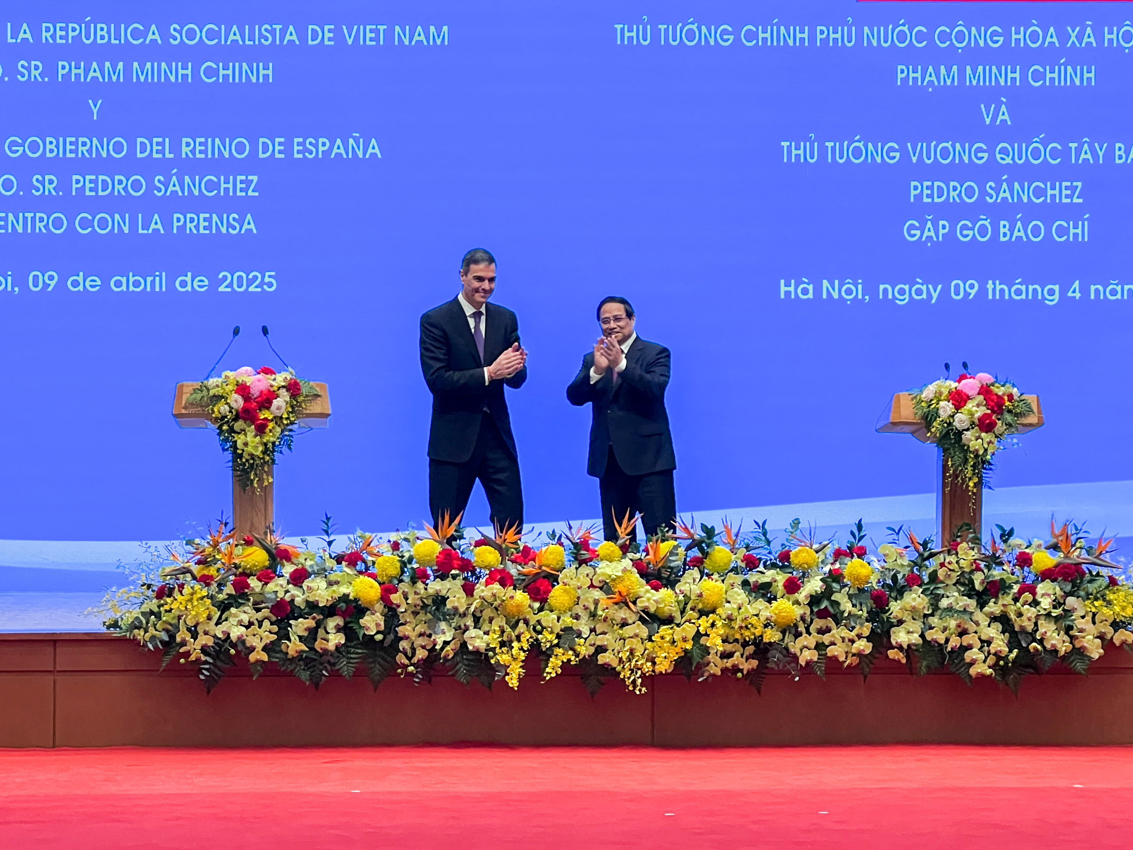 ベトナム・スペイン両首相、自由貿易の重要性を強調 米関税念頭