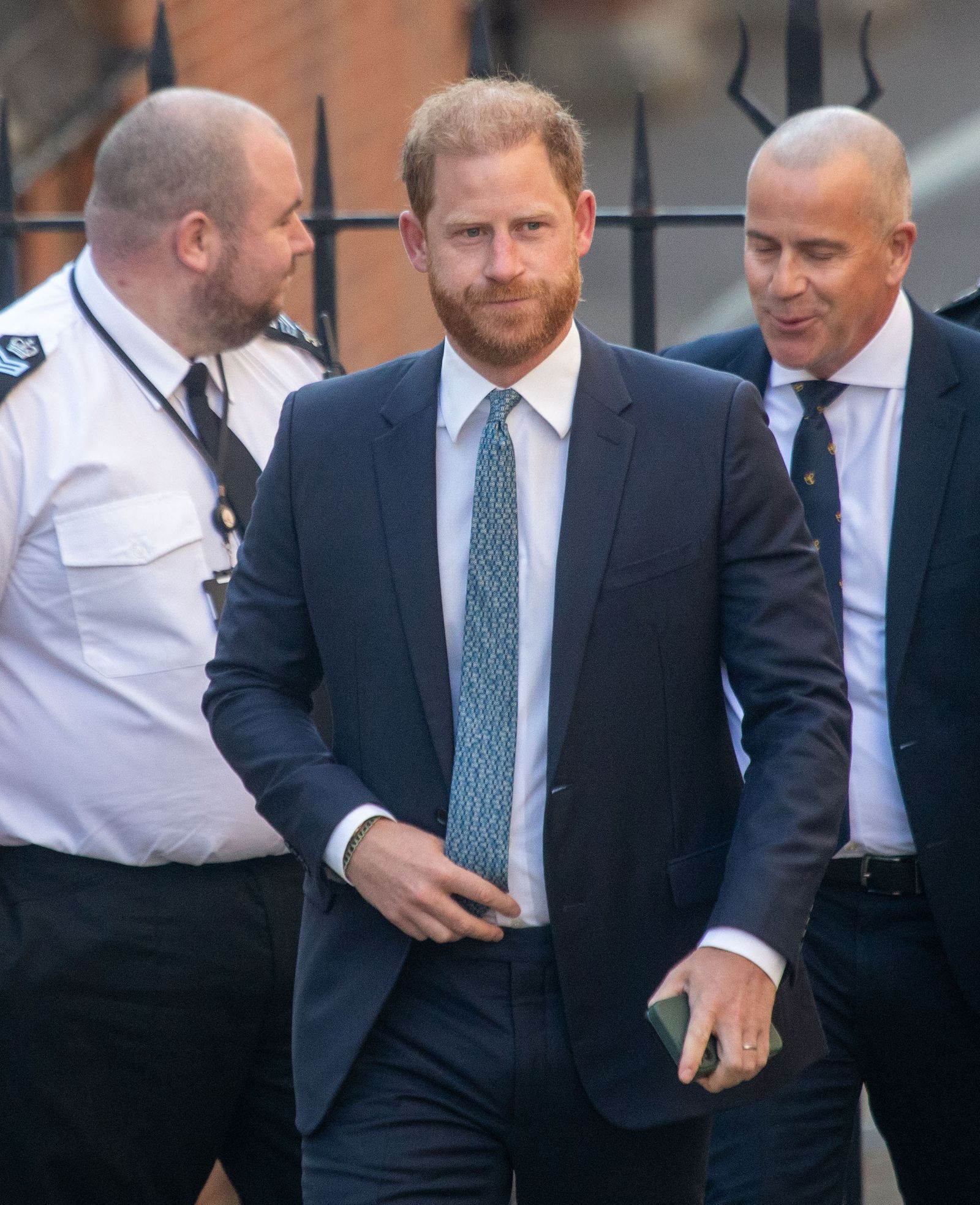 ヘンリー王子、イギリス高等法院The Duke of Sussex Prince Harry arrives at the Royal Courts of Justice in London United Kingdom on April...