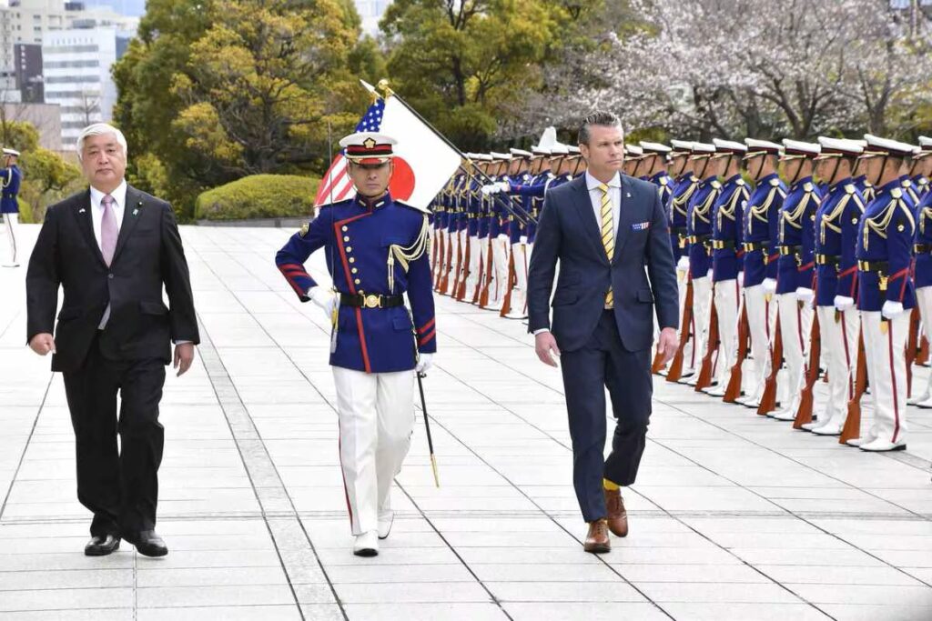 Hegseth Nakatani in Japan