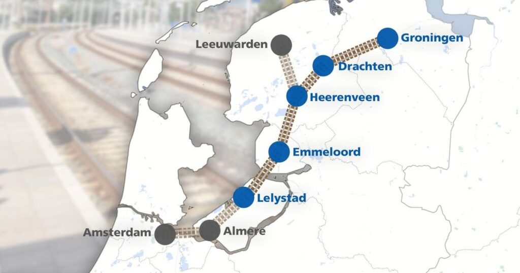 ヤンセン国務長官：「Lelylijn-Budgetは、GroningenからDrachtenまでの鉄道線に十分です」