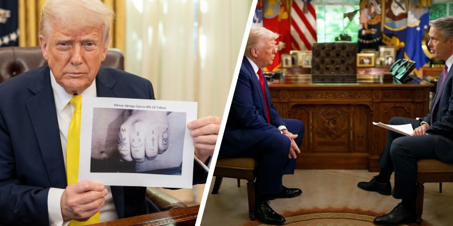 トランプは、彼が本物ではない写真にキルマー・アブレゴ・ガルシアを拠点とすることを認めている