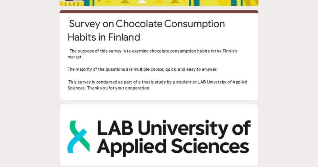 フィンランド市場のチョコレート調査