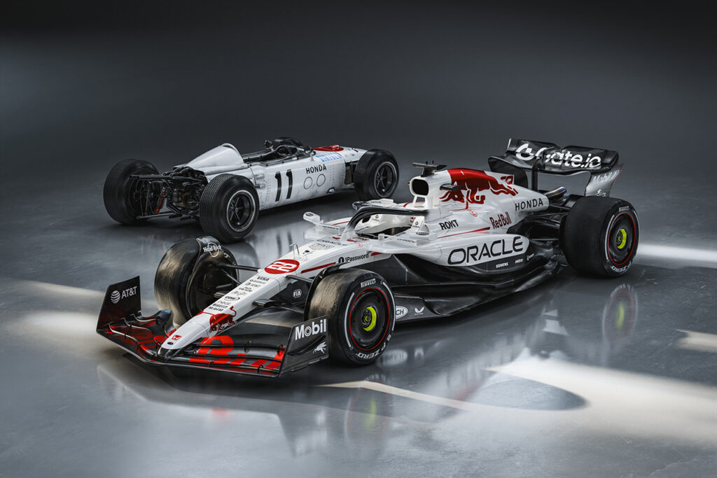 レッドブルF1、日本GP特別カラーリングを発表。ホンダF1初優勝マシン『RA272』をトリビュート - autosport web