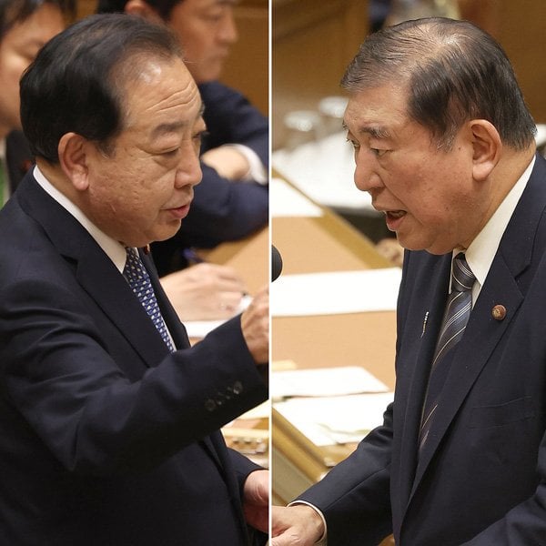 党首討論ねっとり30分…与野党2トップ自民石破&立憲野田が「見つめ合う」気味悪さ ― ニギニギしていればガンガンいくわけがない