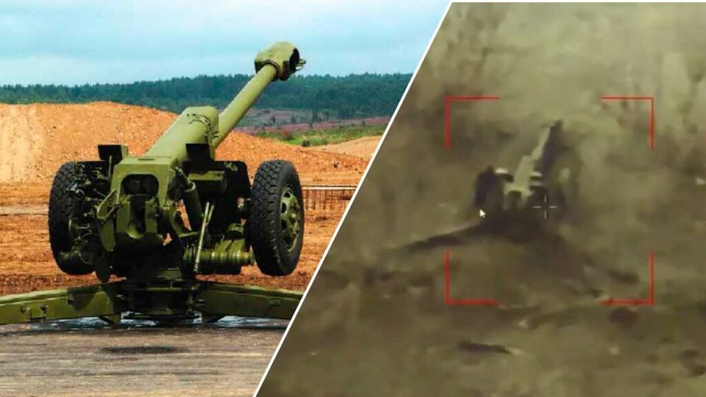 カウンターバッテリーの戦闘：ウクライナの砲手は2人のロシアのhow弾砲を破壊します
