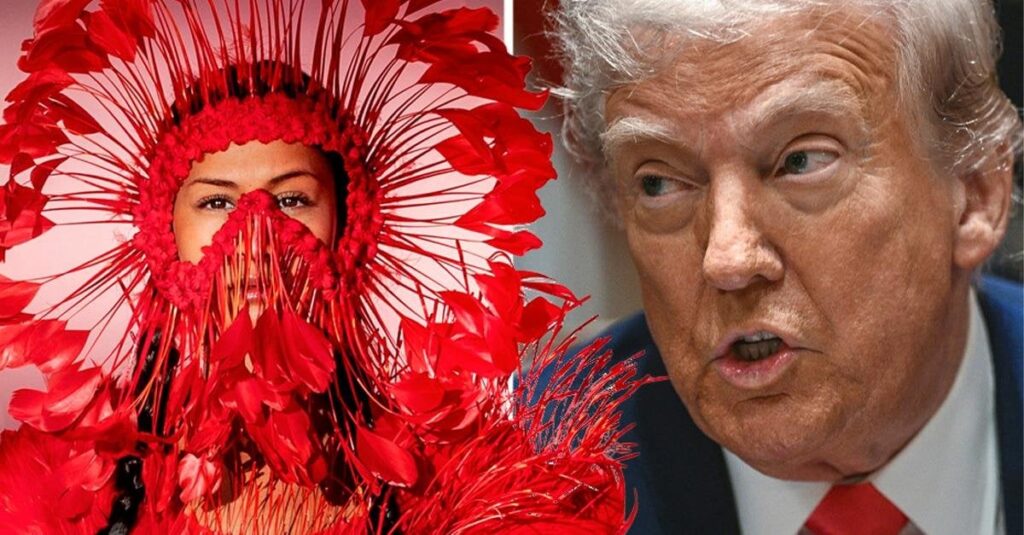 ドナルド・トランプはスウェーデン博物館の展示会であきらめています
