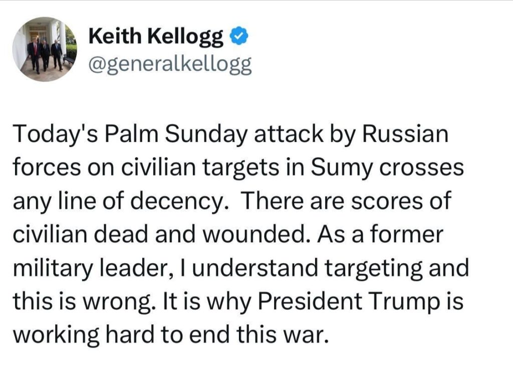 キース・ケロッグをファック、イスカンダー・Mのスミーに対するテロ攻撃についてのあなたの意見で。トランプは戦争を終わらせるために何もしませんでした。