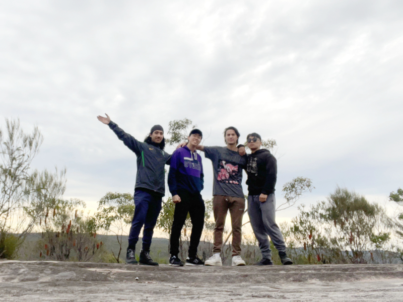 友人たちとハイキングをした際の一枚