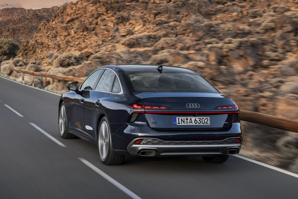 欧州で販売が開始される新型アウディA6セダンのマイルドハイブリッドモデル。