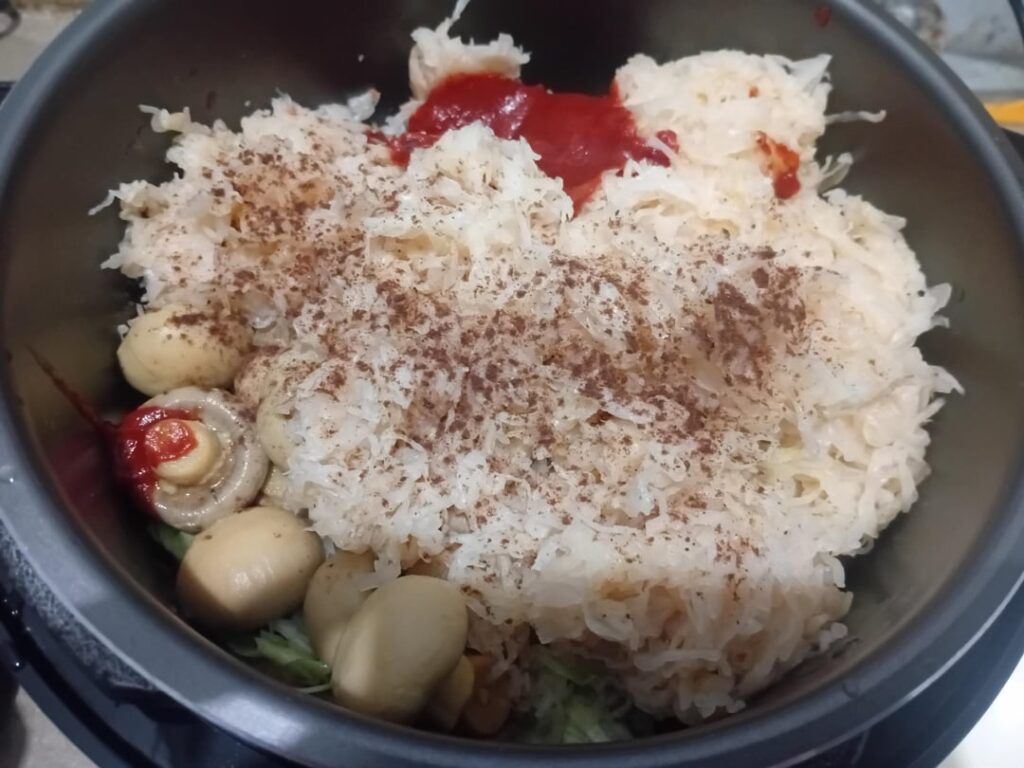 初めてBigosシチューを作る！